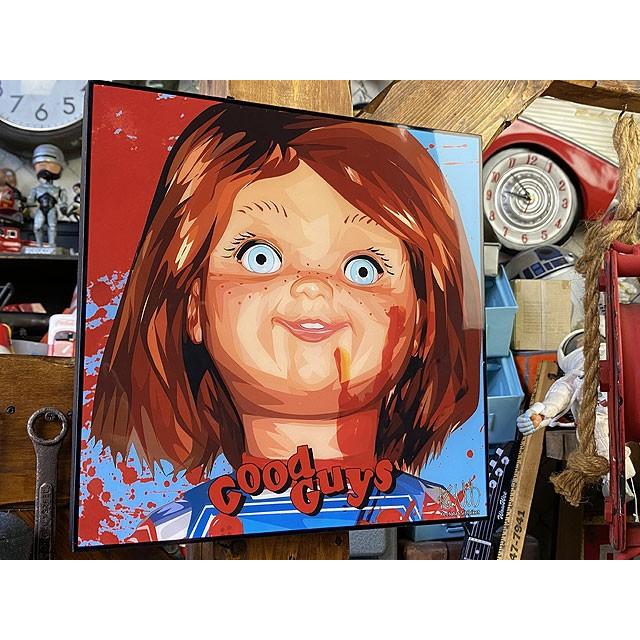 映画　チャイルドプレイ　グッドガイ・チャッキー　ポップアートフレーム ■ アメリカン雑貨 アメリカ雑貨 パネル ポスター |  | 02