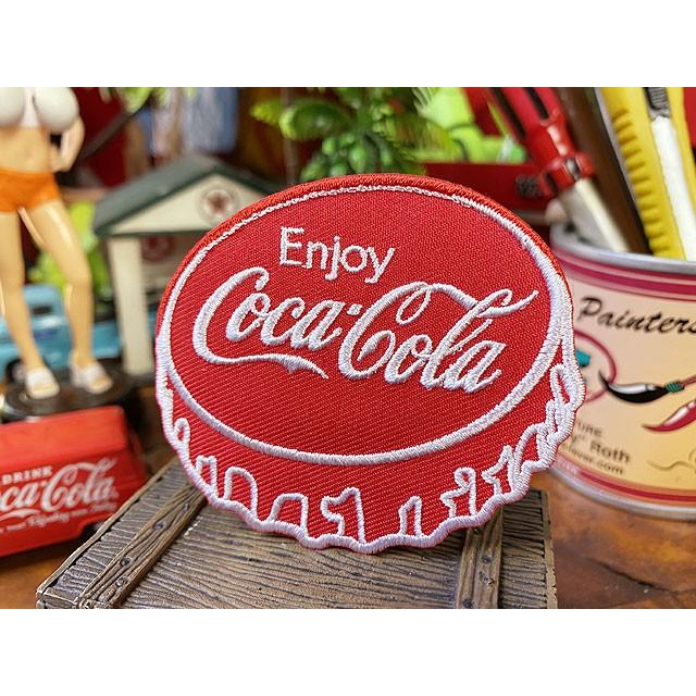 コカ・コーラブランド　ロゴワッペン　（ボトルキャップ）　■ アメリカン雑貨 アメリカ雑貨 | Coca Cola