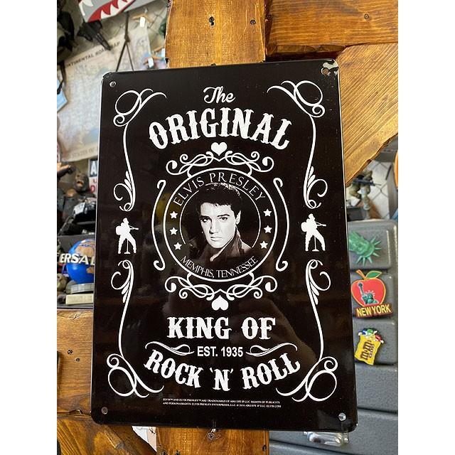 エルヴィス・プレスリー　ブラックラベル　ミニブリキ看板 ■ アメリカン雑貨 アメリカ雑貨 | 