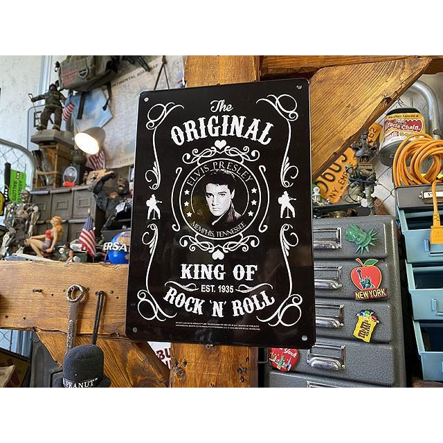 エルヴィス・プレスリー　ブラックラベル　ミニブリキ看板 ■ アメリカン雑貨 アメリカ雑貨 |  | 05