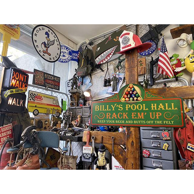 ★稀少な絶盤品★ ビリーズ　プールバー　U.S.ヘヴィースチールサイン ■ アメリカン雑貨 アメリカ雑貨_3