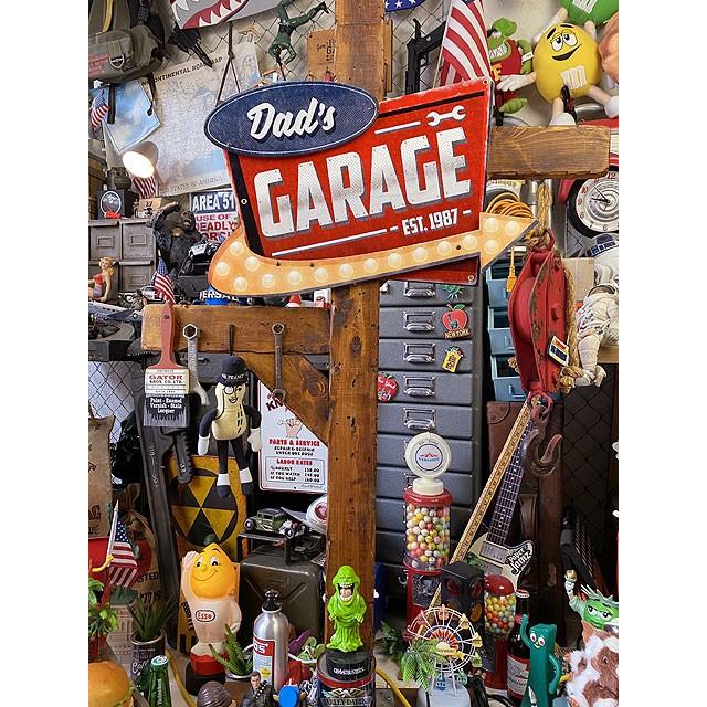 お父さんのガレージのロードサイン　U.S.ヘヴィースチールサイン　こだわりの立体仕上げ看板 ■ アメリカン雑貨 アメリカ雑貨 |  | 05