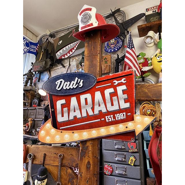 お父さんのガレージのロードサイン　U.S.ヘヴィースチールサイン　こだわりの立体仕上げ看板 ■ アメリカン雑貨 アメリカ雑貨 |  | 08