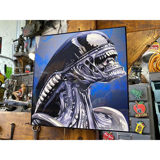 映画 エイリアン ビッグチャップ ポップアートフレーム □ アメリカン