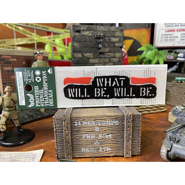 ことわざステンシル転写ステッカー　（なるようになる）　PST-062　■　アメリカン雑貨　アメリカ雑貨 | 