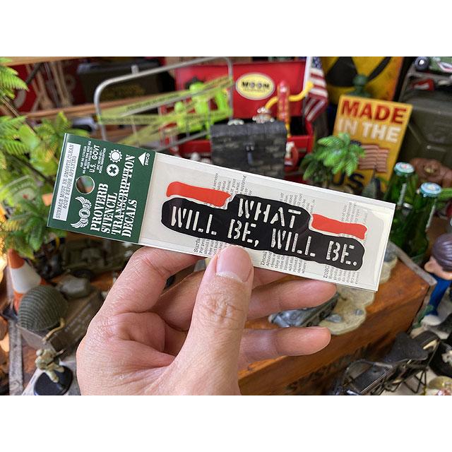 ことわざステンシル転写ステッカー　（なるようになる）　PST-062　■　アメリカン雑貨　アメリカ雑貨 |  | 03