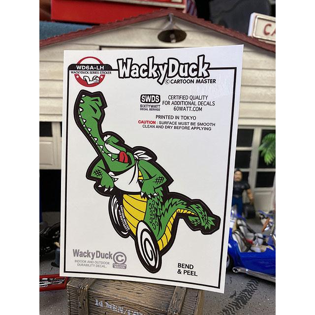 ワッキークロコダイル ランニングステッカー （左向き） 60WATT
