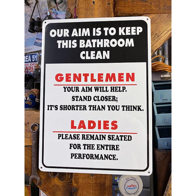 「トイレはキレイに使いましょう！」　案内看板　アルミサインボード 爆買 | 