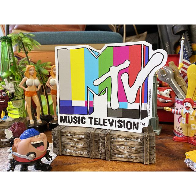 MTV ロゴ ダイカットウォールステッカー （カラーバー） □ アメリカン