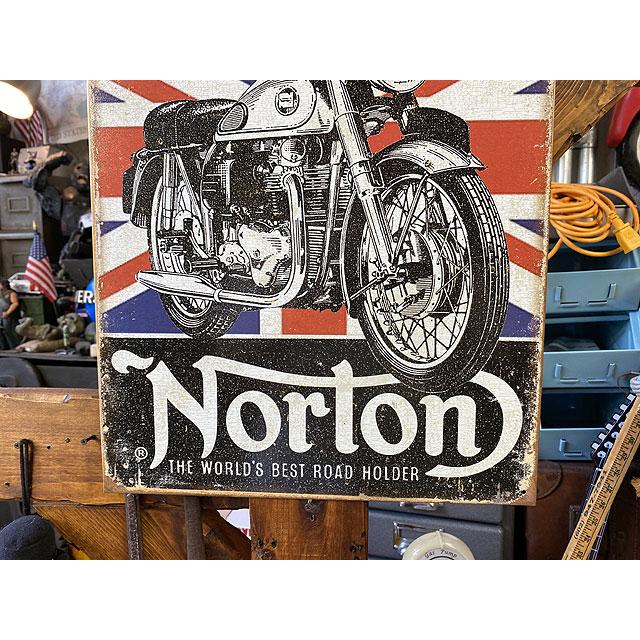 ノートン　ブリキ看板　（ベストロードホルダー）　■　アメリカン雑貨　アメリカ雑貨 |  | 02
