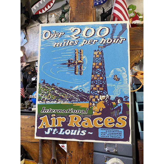 セントルイス　インターナショナル　エアレース　ブリキ看板 ■ アメリカン雑貨 アメリカ雑貨 | 