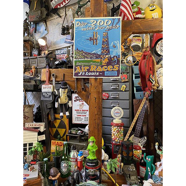 セントルイス　インターナショナル　エアレース　ブリキ看板 ■ アメリカン雑貨 アメリカ雑貨 |  | 03