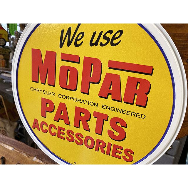 モパー　ラウンド型ブリキ看板　（パーツアクセサリー）　■　アメリカン雑貨　アメリカ雑貨 |  | 01
