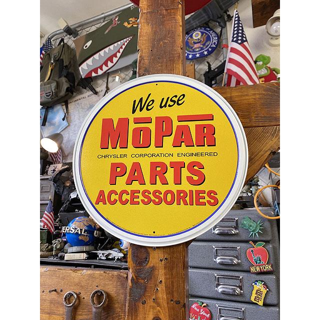 モパー　ラウンド型ブリキ看板　（パーツアクセサリー）　■　アメリカン雑貨　アメリカ雑貨 |  | 05