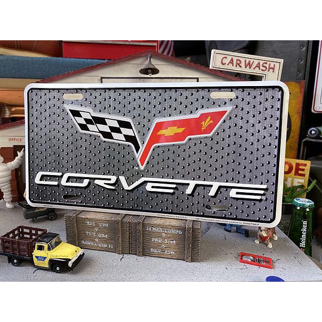 コルベットC6エンブレム　ライセンスプレート ■ アメリカン雑貨 アメリカ雑貨 | 