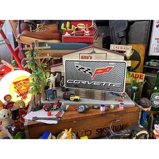 コルベットC6エンブレム　ライセンスプレート ■ アメリカン雑貨 アメリカ雑貨 |  | 01