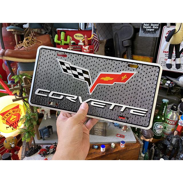 コルベットC6エンブレム　ライセンスプレート ■ アメリカン雑貨 アメリカ雑貨 |  | 02