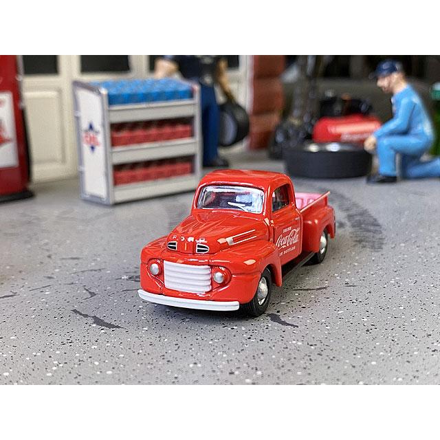 コカ・コーラ　1948年　フォードF-1ピックアップ　ミニカー　1/72スケール　（レッド）　■　アメリカン雑貨　アメリカ雑貨 | Coca Cola | 02