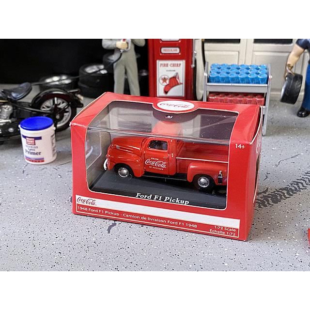 コカ・コーラ　1948年　フォードF-1ピックアップ　ミニカー　1/72スケール　（レッド）　■　アメリカン雑貨　アメリカ雑貨 | Coca Cola | 08