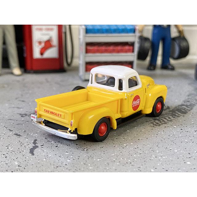 コカ・コーラ　1953年　シボレー3100ピックアップ　ミニカー　1/72スケール　（イエロー）　■　アメリカン雑貨　アメリカ雑貨 | Coca Cola | 04