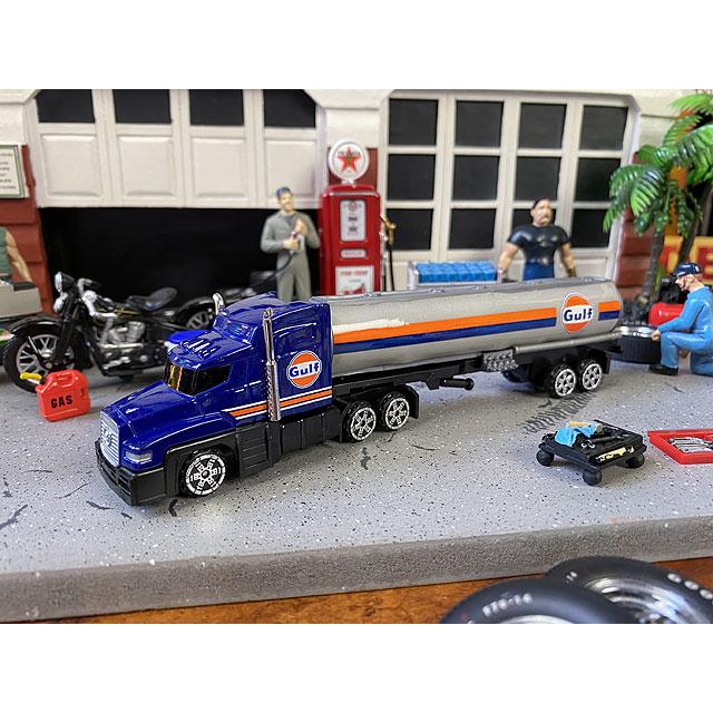 ガルフのタンカートラック　ダイキャストミニカー　（ブルーヘッド）　■　アメリカン雑貨　アメリカ雑貨｜candytower