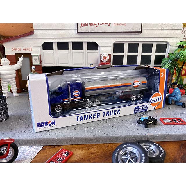 ガルフのタンカートラック ダイキャストミニカー （ブルーヘッド