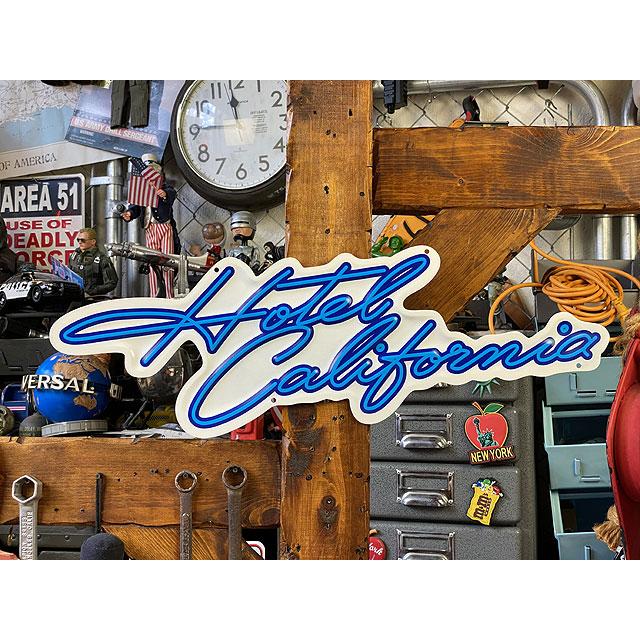 ホテルカリフォルニア　エンボス　ティンサイン ■ アメリカン雑貨 アメリカ雑貨 | 