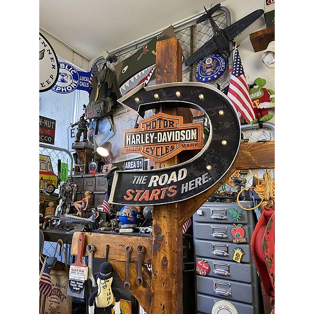 ハーレーダビットソン　パブサインライト　ビンテージ ⭐️状態良好⭐️ Harley Davidson（ハーレー・ダビッドソン） ロード スタート ヒアー