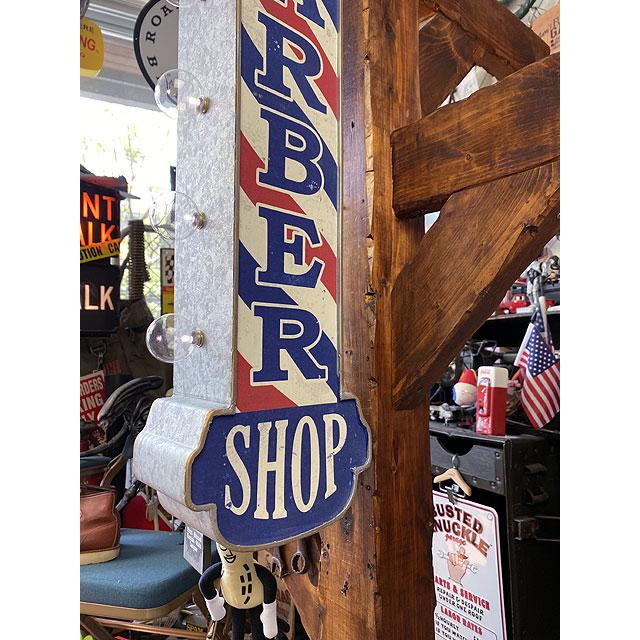 アメリカのアーケードサイン　ウォールオブジェ　（バーバーショップ）　【両面デザイン】 爆買 |  | 03