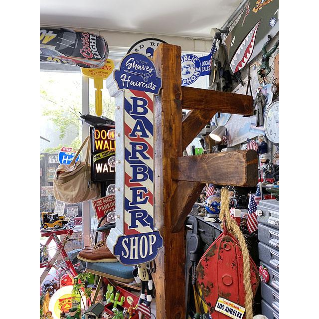 アメリカのアーケードサイン　ウォールオブジェ　（バーバーショップ）　【両面デザイン】 爆買 |  | 05