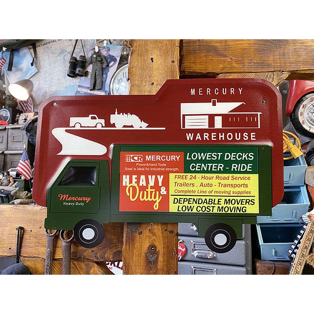 マーキュリー　エンボス　ガレージサイン　（デリバリートラック）　■　アメリカン雑貨　アメリカ雑貨 | MERCURY