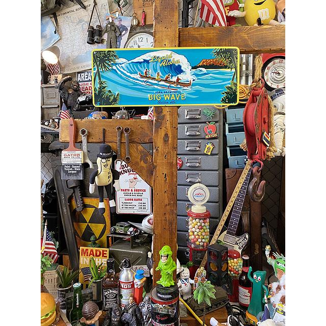 コナビール　ビッグウェーブ　ゴールデンエール　エンボス　ティンサイン ■ アメリカン雑貨 アメリカ雑貨 |  | 01