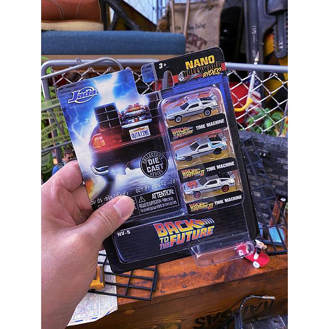 Jada　ナノ・ハリウッドライズ 映画　バック・トゥ・ザ・フューチャー　デロリアン　ダイキャストミニカー 3台セット ■ アメリカン雑貨 |  | 08