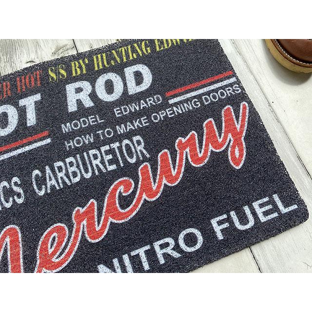 マーキュリー　PVCガレージマット　Sサイズ　（ブラック/ホットロッド）　■　アメリカン雑貨　アメリカ雑貨 | MERCURY | 02