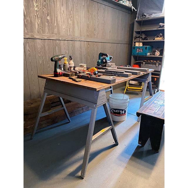 EBCO　メタル　フォルディング　ソーホース　単品　（1台）　テーブル用脚　作業台　■　アメリカ雑貨　アメリカン雑貨 |  | 01