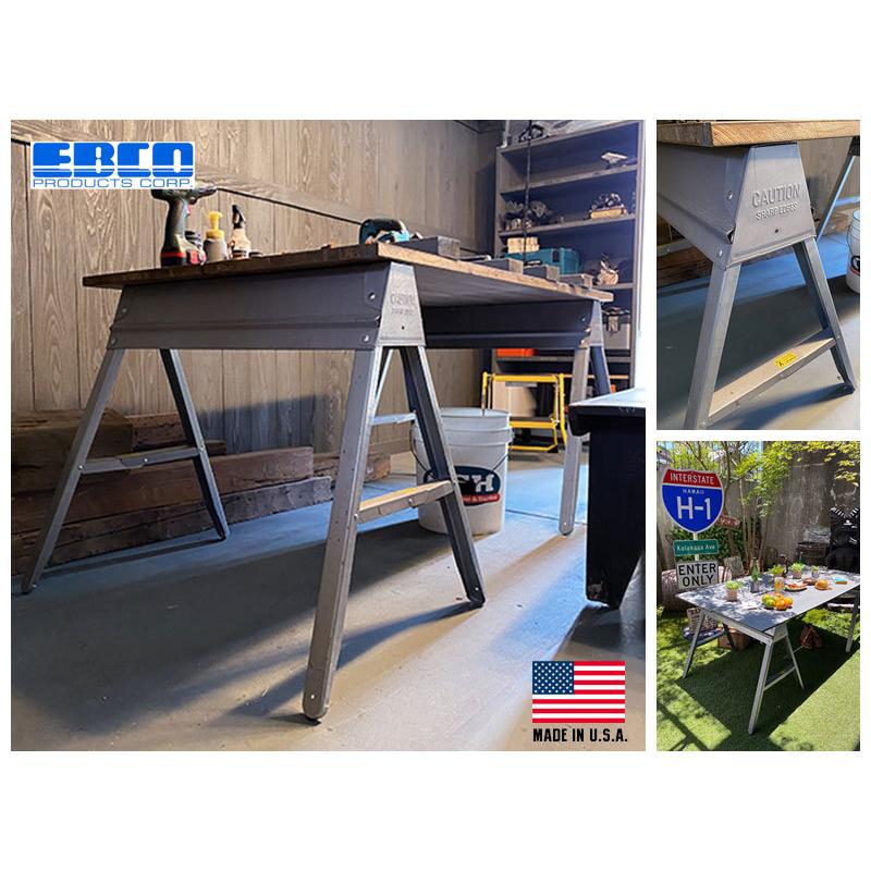 EBCO　メタル　フォルディング　ソーホース　単品　（1台）　テーブル用脚　作業台　■　アメリカ雑貨　アメリカン雑貨 |  | 02