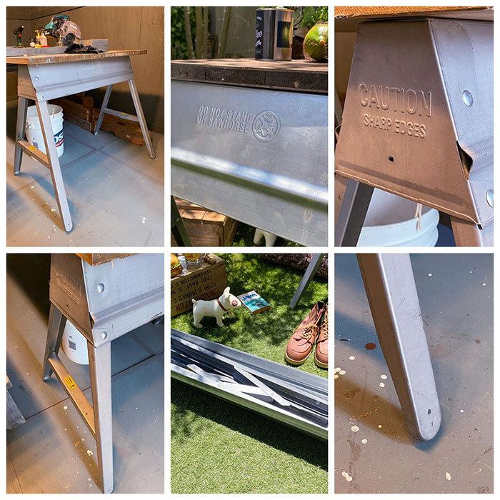 EBCO　メタル　フォルディング　ソーホース　単品　（1台）　テーブル用脚　作業台　■　アメリカ雑貨　アメリカン雑貨 |  | 03