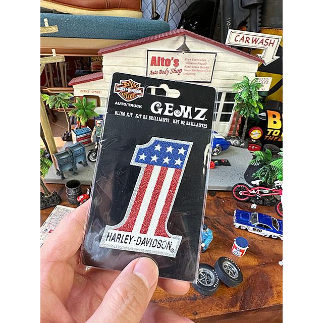 ハーレーダビッドソン　ナンバーワンロゴ　ラメステッカー ■ アメリカン雑貨 アメリカ雑貨 | Harley Davidson | 02