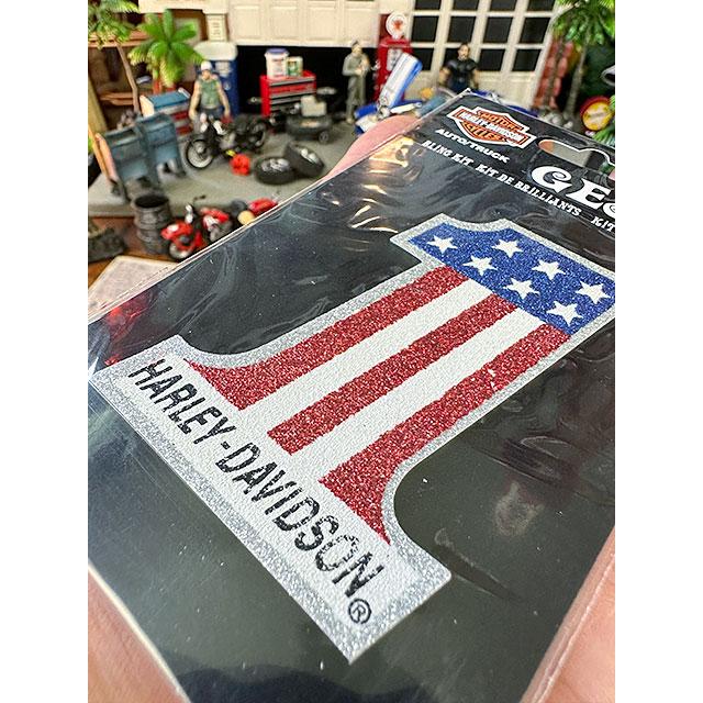ハーレーダビッドソン　ナンバーワンロゴ　ラメステッカー ■ アメリカン雑貨 アメリカ雑貨 | Harley Davidson | 03