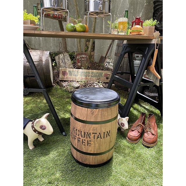 コーヒー木樽チェアー　（ブラウン）　■　アメリカン雑貨　アメリカ雑貨 爆買 |  | 10