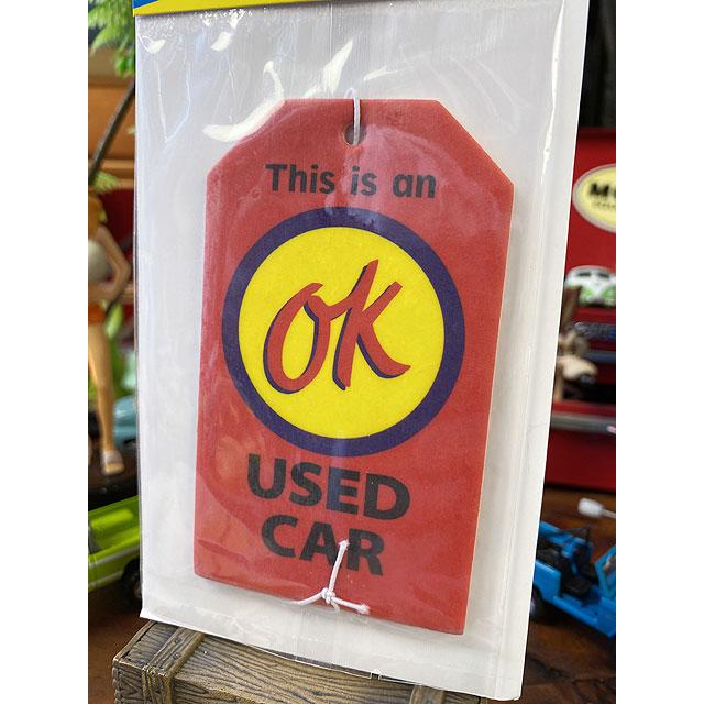 OK USED CAR　オートモーティブ　エアーフレッシュナー ■ アメリカン雑貨 アメリカ雑貨 芳香剤｜candytower