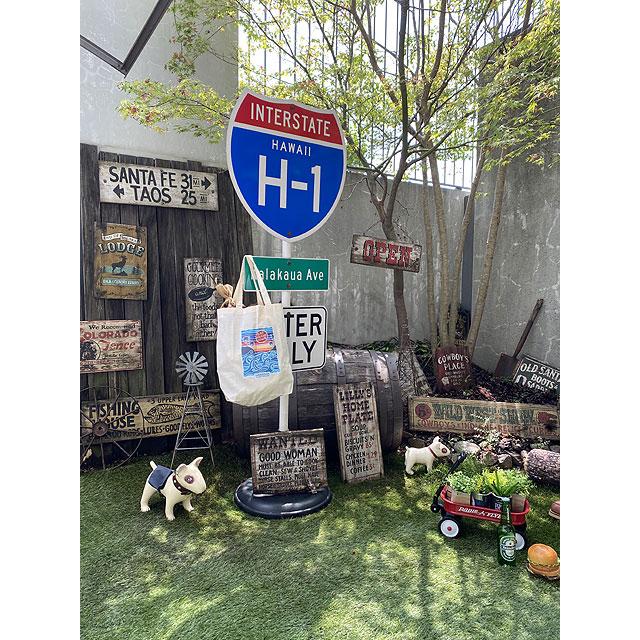 ハワイアン　エコバッグ　（サンセット＆ウェーブ）　■　アメリカン雑貨　アメリカ雑貨 |  | 02