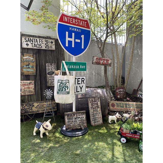 ハワイアン　エコバッグ　（モンステラ）　■　アメリカン雑貨　アメリカ雑貨 |  | 02