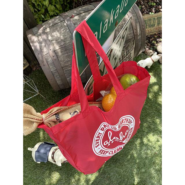 ハワイアン　アイランド　デザイン　エコバッグ　（レッド）　■　アメリカン雑貨　アメリカ雑貨 |  | 02