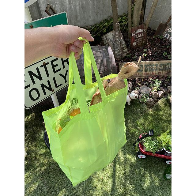 ハワイアン　アイランド　デザイン　エコバッグ　（ネオンイエロー）　■　アメリカン雑貨　アメリカ雑貨 |  | 05