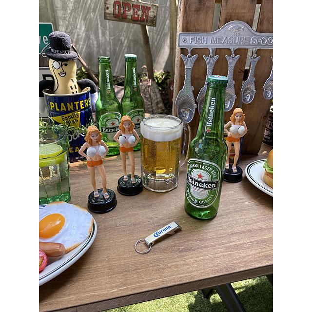 コロナビール ボトルオープナーキーホルダー （栓抜き+プルタブ