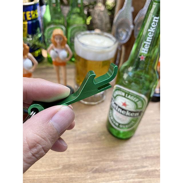 ハイネケン ボトルオープナーキーホルダー （栓抜き+プルタブ