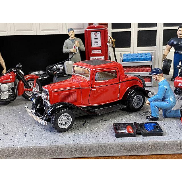 プラモデル　3台 1932年フォード 3ウィンドウ クーペ ダイキャストミニカー 1/34