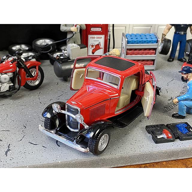 プラモデル　3台 1932年フォード 3ウィンドウ クーペ ダイキャストミニカー 1/34