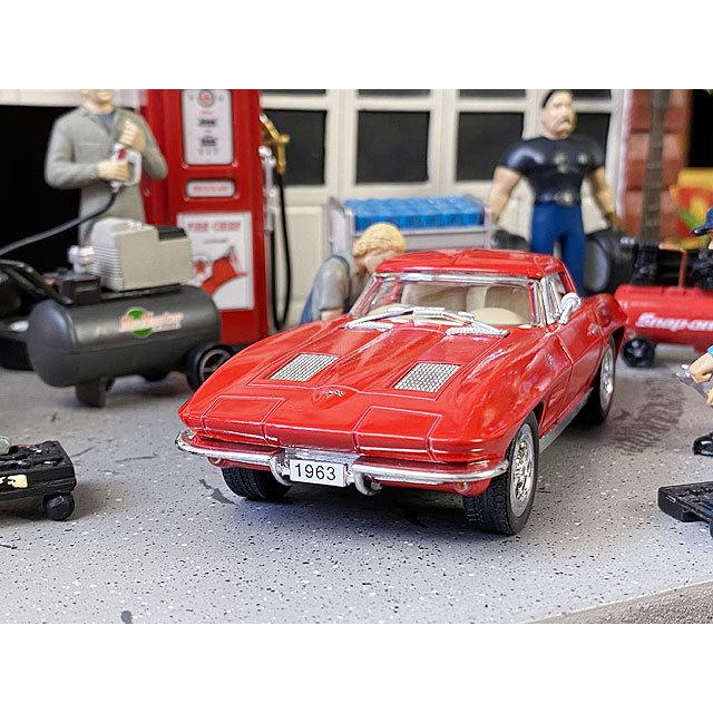 1963年　シボレー　コルベット　スティングレー　ダイキャストミニカー　1/36スケール　（レッド）　■ アメリカン雑貨 アメリカ雑貨 |  | 02